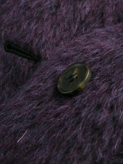 Shop Mm6 Maison Margiela Single Breasted Coat In Purple