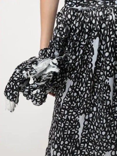 Comme Des Garçons D Pattern Knotted Jumper-skirt In Black