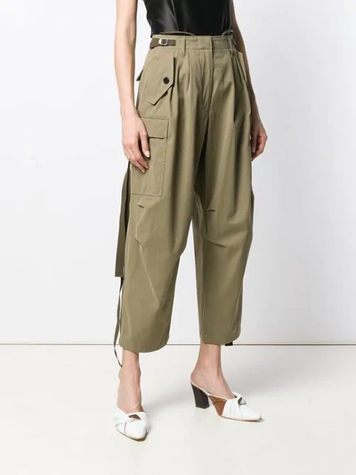 GIVENCHY HIGH WAISTED CARGO TROUSERS 