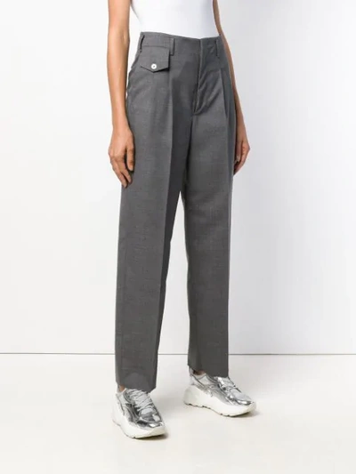Shop Golden Goose High Waisted Trousers In Grey