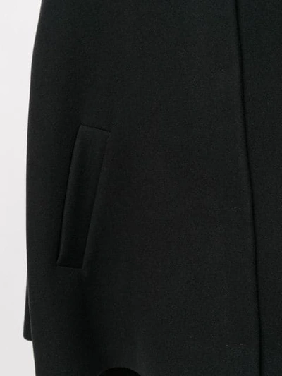 Shop Emilio Pucci Wool Cape Coat In Black