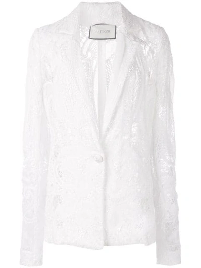 Shop Alexis Durham Lace Blazer - White