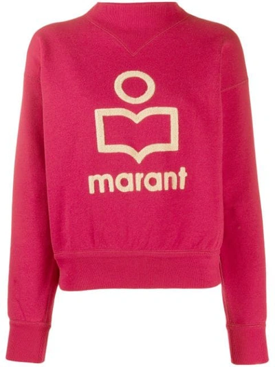 Shop Isabel Marant Étoile Textured Detail Sweatshirt In Pink