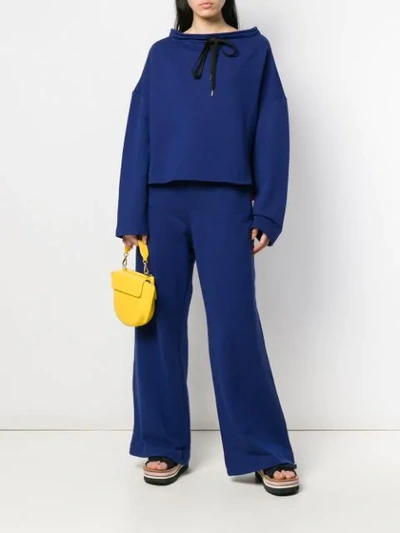 Shop Marni Basic Hoodie In Blue