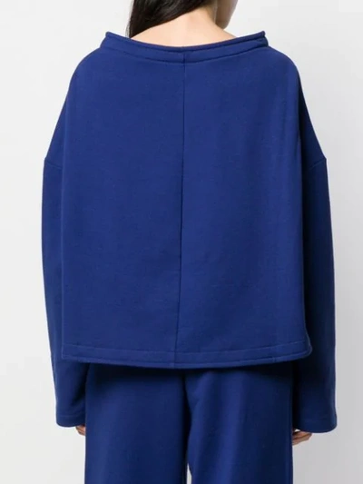 Shop Marni Basic Hoodie In Blue
