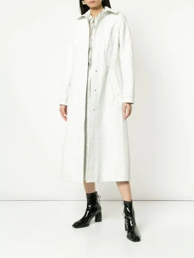 Shop Gabriela Hearst Silveira Coat In White
