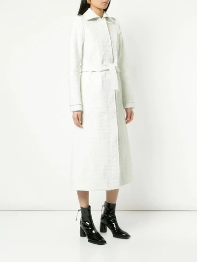 Shop Gabriela Hearst Silveira Coat In White