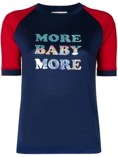 Shop Christopher Kane 'more Baby More' T-shirt In Blue