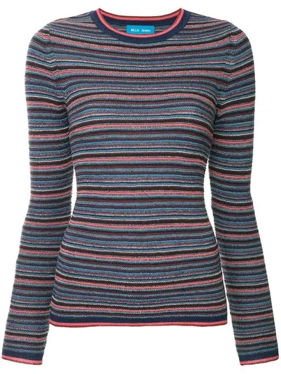 Shop M.i.h. Jeans Striped Knit Top In Multicolour