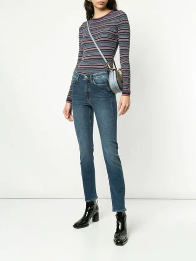 MIH JEANS STRIPED KNIT TOP - 多色