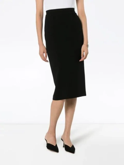 ROLAND MOURET ARRETON PENCIL SKIRT - 黑色