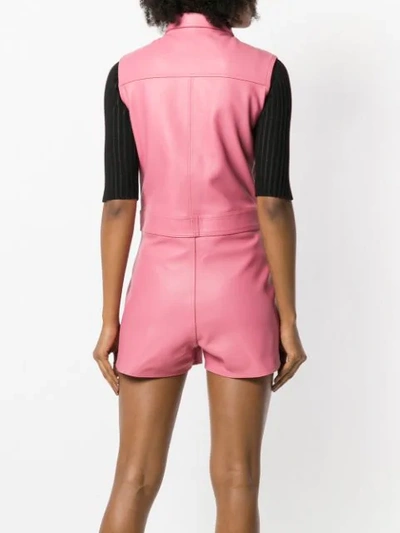Shop Manokhi Rita Slim-fit Playsuit In Pink
