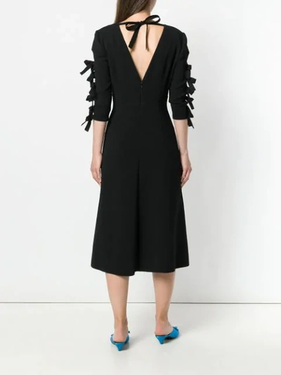 Shop Bottega Veneta Midi Dress In Black