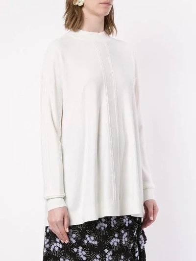 Shop Le Ciel Bleu Basic Jumper In White