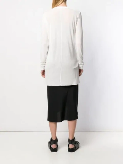 Shop Rick Owens Oversized Lightweight Sweatshirt In White