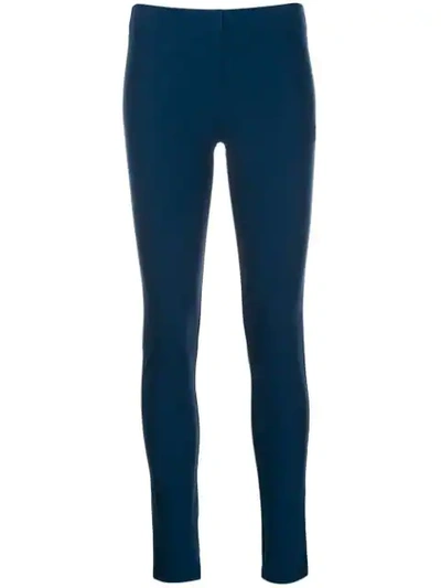 Shop Joseph Gabardine Stretch Leggings In Blue