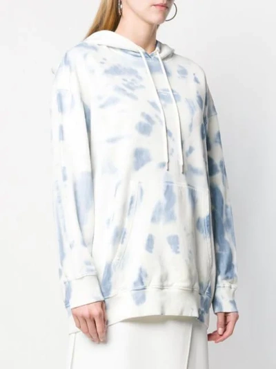 STELLA MCCARTNEY TIE-DYE HOODIE - 白色