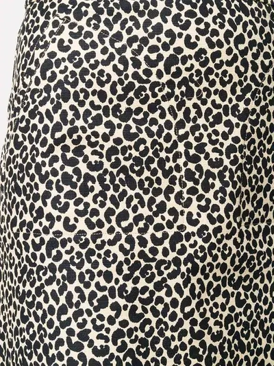 Shop Apc Leopard Print Skirt In Neutrals