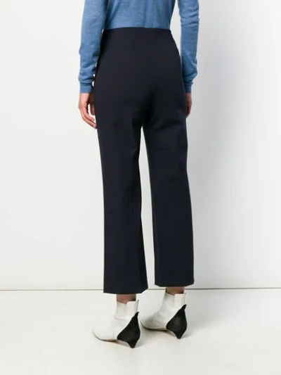 Shop Joseph Cropped Trousers In Blue