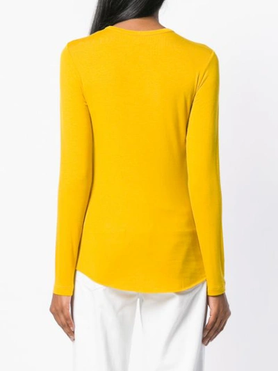 Shop Pierantoniogaspari Crew Neck Sweater In Yellow