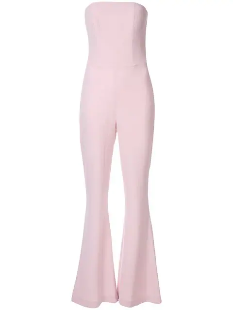pink flare jumpsuit