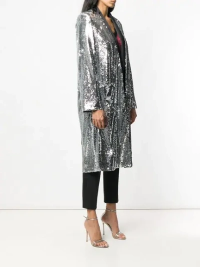 Shop Racil Vivien Sequin Coat In Black