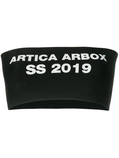 Shop Artica Arbox Logo Tube Top In Black