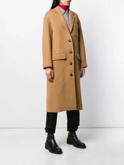 Shop Alexander Wang Single Breasted Coat In Neutrals