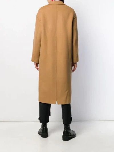 ALEXANDER WANG SINGLE-BREASTED COAT - 大地色