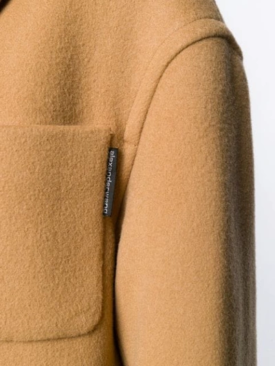 Shop Alexander Wang Single Breasted Coat In Neutrals