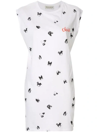 Shop Etre Cecile All-over Dogs Tank Top In White