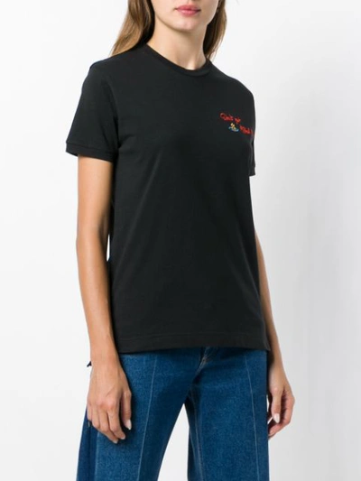Shop Vivienne Westwood Logo Patch T-shirt - Black