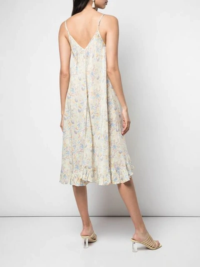 Shop Mes Demoiselles Floral Print Dress In Neutrals