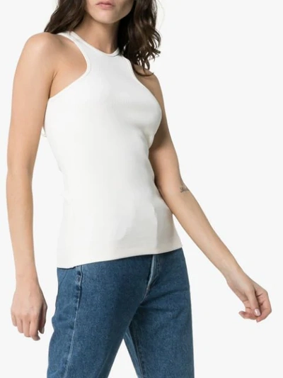 Shop Goldsign Ribbed Tank Top In White