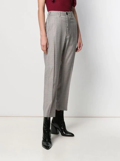 Shop Vivienne Westwood Anglomania George Houndstooth Pattern Trousers In Neutrals