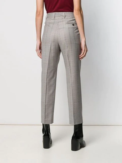 Shop Vivienne Westwood Anglomania George Houndstooth Pattern Trousers In Neutrals