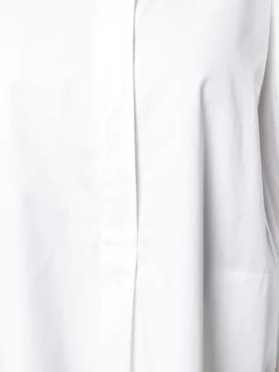Shop Isabel Marant Band Collar Smock Dress In White