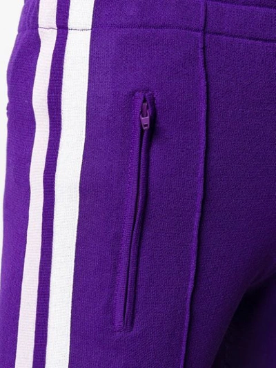Shop Isabel Marant Étoile Side Stripe Trousers In Purple