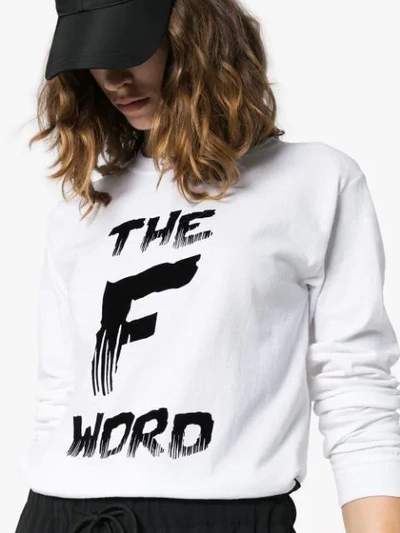 Shop Ashish 'the F Word' T-shirt In White