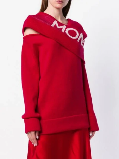 Shop Monse Logo Wrap In Red