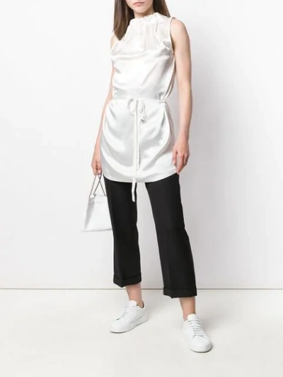 Shop Ann Demeulemeester Beverly Top In White