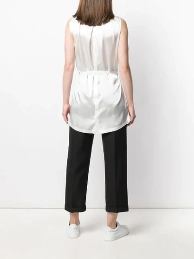 Shop Ann Demeulemeester Beverly Top In White