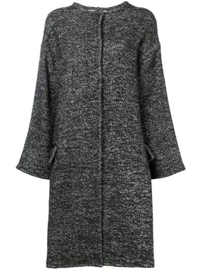 Shop Ava Adore Oversized Midi Coat - Grey