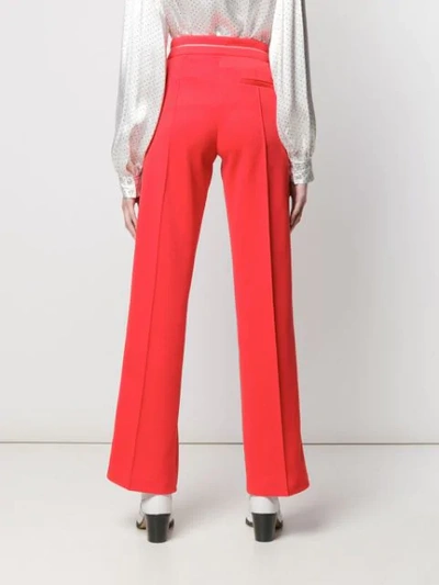 Shop Pinko Zip Track Pants In Red