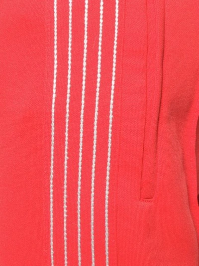 Shop Pinko Zip Track Pants In Red