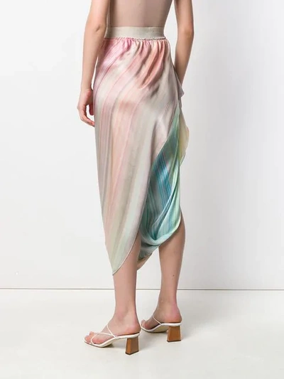 Shop Poiret Isabella Draped Cocoon Skirt In Pink