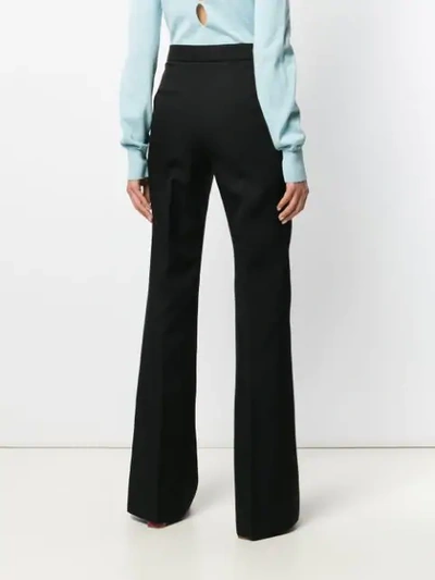 Shop Rochas Classic Flared Trousers - Black