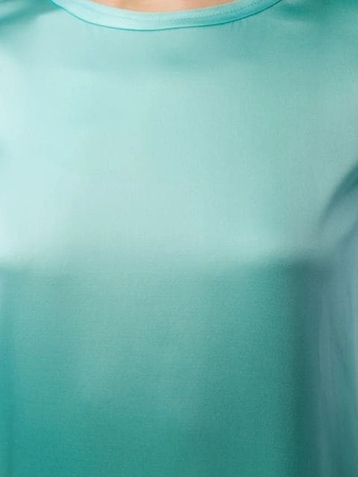 Blanca Satin Top In Blue