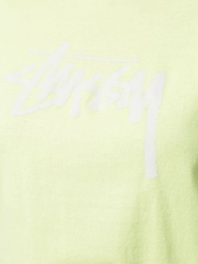 Shop Stussy Logo Print T-shirt - Green