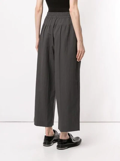 Shop Haider Ackermann High-waisted Wide Leg Trousers In Grey